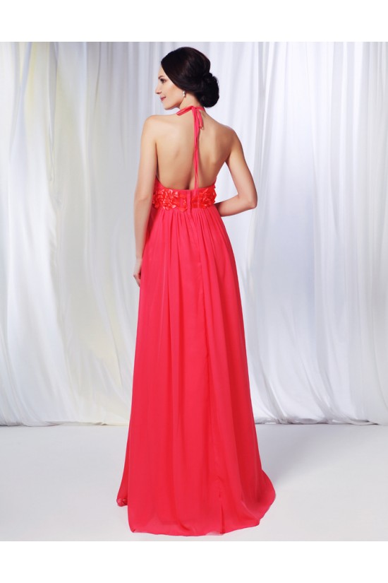 Sheath/Column Halter Long Chiffon Prom Evening Formal Dresses Bridesmaid Dresses ED010996 Sheath/Column Halter Long Chiffon Prom Evening Formal Dresses Bridesmaid Dresses ED010996