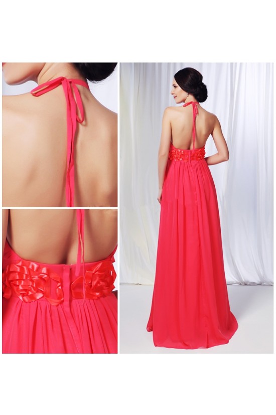 Sheath/Column Halter Long Chiffon Prom Evening Formal Dresses Bridesmaid Dresses ED010996 Sheath/Column Halter Long Chiffon Prom Evening Formal Dresses Bridesmaid Dresses ED010996