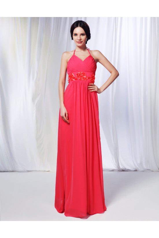 Sheath/Column Halter Long Chiffon Prom Evening Formal Dresses Bridesmaid Dresses ED010996 Sheath/Column Halter Long Chiffon Prom Evening Formal Dresses Bridesmaid Dresses ED010996