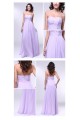 A-Line Strapless Long Chiffon Prom Evening Formal Dresses ED010997