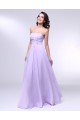A-Line Strapless Long Chiffon Prom Evening Formal Dresses ED010997