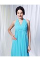 Sheath/Column Halter Long Blue Chiffon Prom Evening Formal Dresses Bridesmaid Dresses ED010998 Sheath/Column Halter Long Blue Chiffon Prom Evening Formal Dresses Bridesmaid Dresses ED010998