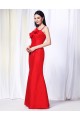 Trumpet/Mermaid Spaghetti Strap Long Red Prom Evening Bridesmaid Dresses ED010999