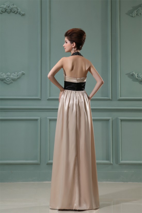 A-Line Beading Satin Elastic Woven Satin Prom/Formal Evening Dresses 02020003 A-Line Beading Satin Elastic Woven Satin Prom/Formal Evening Dresses 02020003