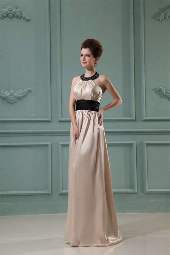 A-Line Beading Satin Elastic Woven Satin Prom/Formal Evening Dresses 02020003 A-Line Beading Satin Elastic Woven Satin Prom/Formal Evening Dresses 02020003