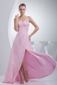 A-Line Chiffon Beading Sleeveless Long Pink Prom/Formal Evening Dresses 02020008 A-Line Chiffon Beading Sleeveless Long Pink Prom/Formal Evening Dresses 02020008