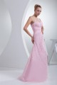 A-Line Chiffon Beading Sleeveless Long Pink Prom/Formal Evening Dresses 02020008 A-Line Chiffon Beading Sleeveless Long Pink Prom/Formal Evening Dresses 02020008