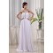 A-Line Chiffon Halter Sleeveless Long White Prom/Formal Evening Dresses 02020010