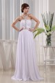 A-Line Chiffon Halter Sleeveless Long White Prom/Formal Evening Dresses 02020010 A-Line Chiffon Halter Sleeveless Long White Prom/Formal Evening Dresses 02020010
