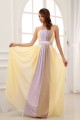 A-Line Chiffon Strapless Long Prom/Formal Evening Dresses 02020013