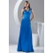 A-Line Dropped Floor-Length Long Blue Prom Party Formal Evening Bridesmaid Dresses 02020015