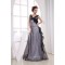 A-Line Handmade Flowers Floor-Length V-Neck Evening Mother of the Bride Dresses 02020021