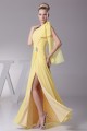 A-Line One-Shoulder Sleeveless Draped Floor-Length Long Yellow Prom Evening Bridesmaid Dresses 02020022 A-Line One-Shoulder Sleeveless Draped Floor-Length Long Yellow Prom Evening Bridesmaid Dresses 02020022