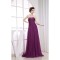 A-Line Ruched Strapless Chiffon Long Purple Prom/Formal Evening Dresses 02020026