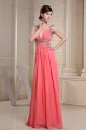 A-Line Ruffles Chiffon V-Neck Sequins Long Prom/Formal Evening Dresses 02020027