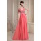 A-Line Ruffles Chiffon V-Neck Sequins Long Prom/Formal Evening Dresses 02020027