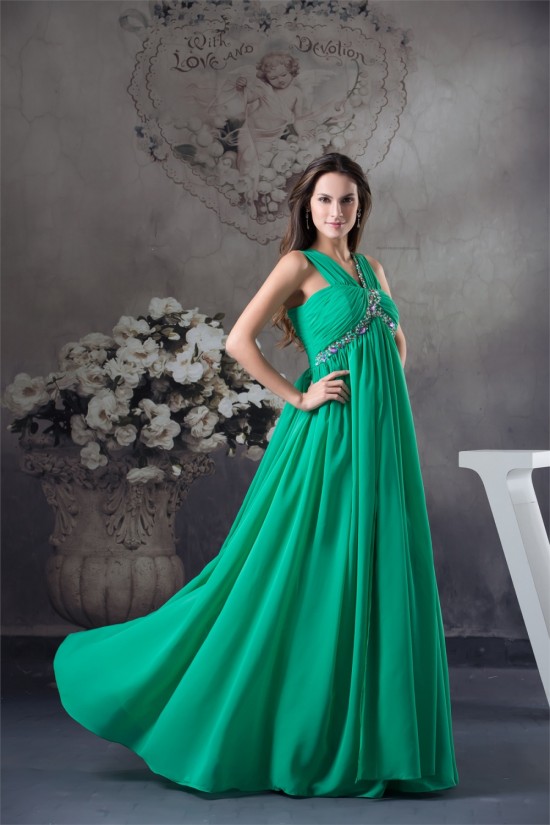 Empire Sleeveless Beading Chiffon Long Prom/Formal Evening Maternity Dresses 02020030 Empire Sleeveless Beading Chiffon Long Prom/Formal Evening Maternity Dresses 02020030