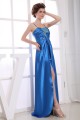 A-Line Sleeveless Brush Sweep Train Beading Long Blue Evening Party Formal Dresses 02020033 A-Line Sleeveless Brush Sweep Train Beading Long Blue Evening Party Formal Dresses 02020033