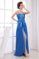 A-Line Sleeveless Brush Sweep Train Beading Long Blue Evening Party Formal Dresses 02020033 A-Line Sleeveless Brush Sweep Train Beading Long Blue Evening Party Formal Dresses 02020033