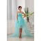 High Low Sweetheart Beaded Fine Netting Sweetheart Prom/Formal Evening Dresses 02020038