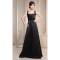 A-Line Sleeveless Sequins Floor-Length Square Long Black Prom/Formal Evening Dresses 02020039