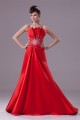 A-Line Sleeveless Strapless Beading Puddle Train Long Red Prom/Formal Evening Dresses 02020040 A-Line Sleeveless Strapless Beading Puddle Train Long Red Prom/Formal Evening Dresses 02020040
