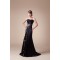 Trumpet/Mermaid Strapless Silk like Satin Sleeveless Beaded Long Black Prom/Formal Evening Dresses 02020044