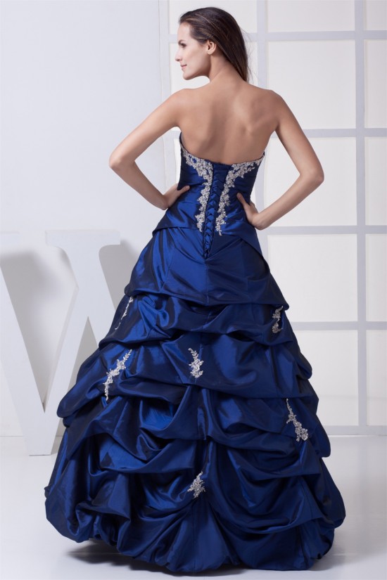 Ball Gown Strapless Taffeta Sleeveless Floor-Length Long Prom Formal Dresses 02020045 Ball Gown Strapless Taffeta Sleeveless Floor-Length Long Prom Formal Dresses 02020045