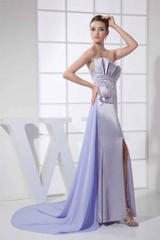Sheath Sweetheart Chiffon Elastic Woven Satin Long Prom/Formal Evening Dresses 02020046 Sheath Sweetheart Chiffon Elastic Woven Satin Long Prom/Formal Evening Dresses 02020046