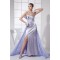 Sheath Sweetheart Chiffon Elastic Woven Satin Long Prom/Formal Evening Dresses 02020046