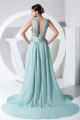 A-Line V-Neck Chiffon Long Prom/Formal Evening Bridesmaid Dresses 02020050 A-Line V-Neck Chiffon Long Prom/Formal Evening Bridesmaid Dresses 02020050