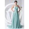 A-Line V-Neck Chiffon Long Prom/Formal Evening Bridesmaid Dresses 02020050