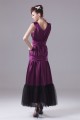 Ankle-Length Elastic Woven Satin Fine Netting Purple Prom/Formal Evening Dresses 02020054 Ankle-Length Elastic Woven Satin Fine Netting Purple Prom/Formal Evening Dresses 02020054