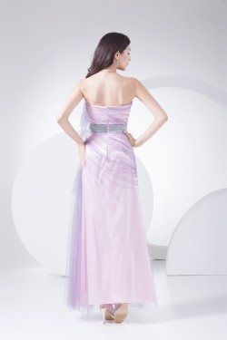 Ankle-Length Fine Netting Long Prom/Formal Evening Dresses 02020058