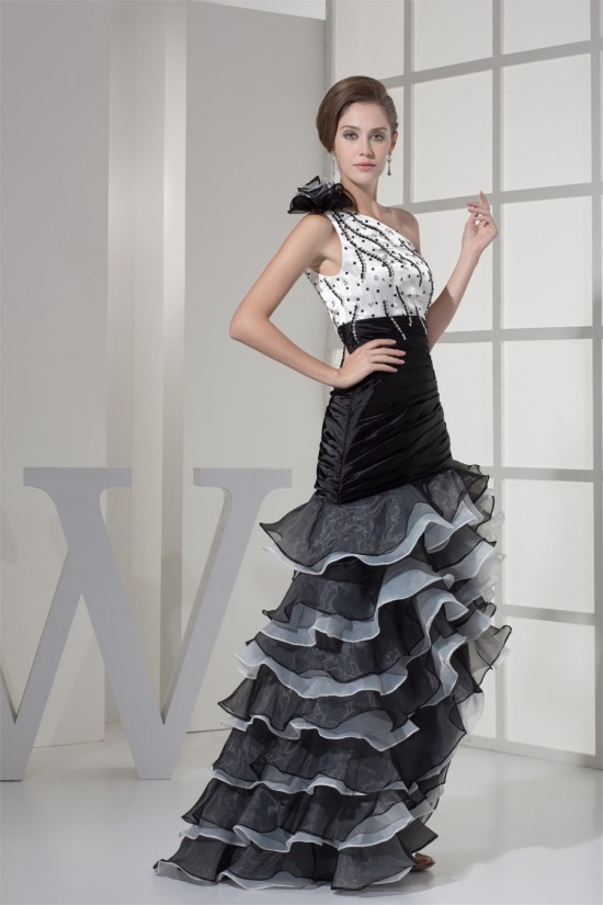 Asymmetrical One-Shoulder Sleeveless A-Line Prom/Formal Evening Dresses 02020060