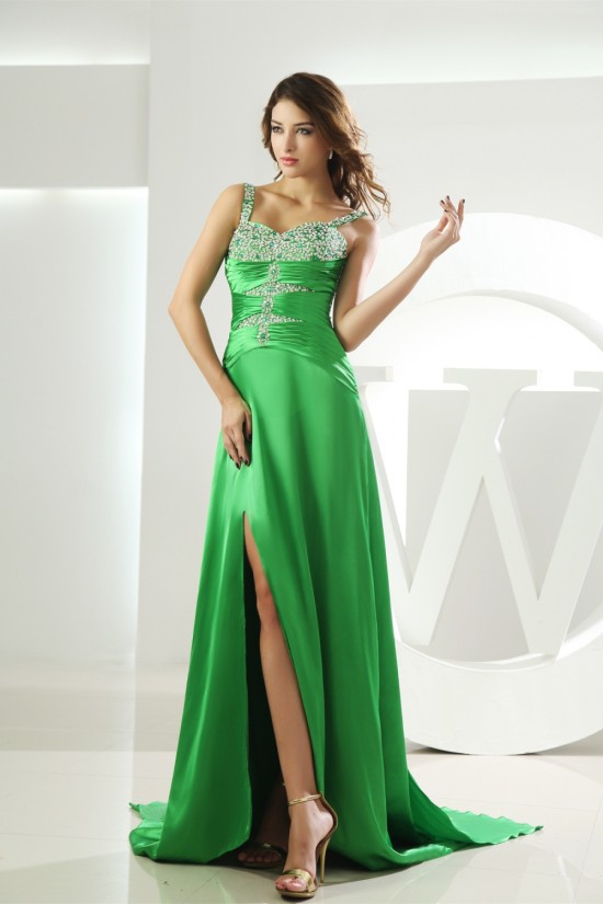 Beading A-Line Brush Sweep Train Sleeveless Prom/Formal Evening Dresses 02020063 Beading A-Line Brush Sweep Train Sleeveless Prom/Formal Evening Dresses 02020063