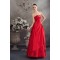 Beading A-Line Strapless Floor-Length Taffeta Long Red Prom/Formal Evening Dresses 02020068