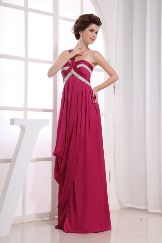 Beading Empire One-Shoulder Long Prom/Formal Evening Dresses Maternity Evening Dresses 02020082 Beading Empire One-Shoulder Long Prom/Formal Evening Dresses Maternity Evening Dresses 02020082