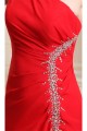 Beading One-Shoulder Sleeveless Long Red Chiffon Prom Evening Bridesmaid Dresses 02020083 Beading One-Shoulder Sleeveless Long Red Chiffon Prom Evening Bridesmaid Dresses 02020083