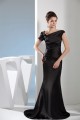 Beading Portrait Trumpet/Mermaid Silk like Satin Sleeveless Long Black Prom/Formal Evening Dresses 02020084 Beading Portrait Trumpet/Mermaid Silk like Satin Sleeveless Long Black Prom/Formal Evening Dresses 02020084