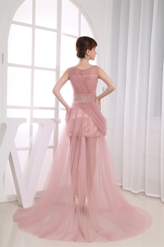 Beading Sheath/Column Scoop Sleeveless Prom/Formal Evening Dresses 02020087