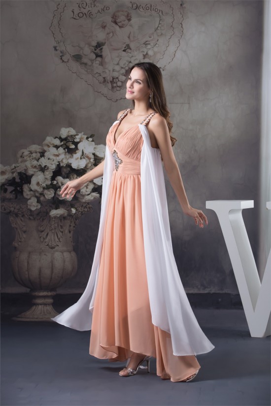 Beading Sleeveless Asymmetrical Straps A-Line Prom/Formal Evening Dresses 02020090 Beading Sleeveless Asymmetrical Straps A-Line Prom/Formal Evening Dresses 02020090