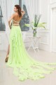 Affordable High Low Beading Sleeveless Chiffon Prom/Formal Evening Dresses 02020092