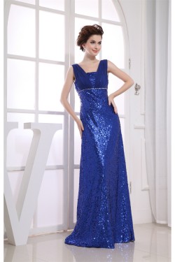 Beading Square A-Line Floor-Length Illusion Sleeves Sequins Prom Evening Formal Dresses 02020099