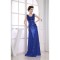 Beading Square A-Line Floor-Length Illusion Sleeves Sequins Prom Evening Formal Dresses 02020099