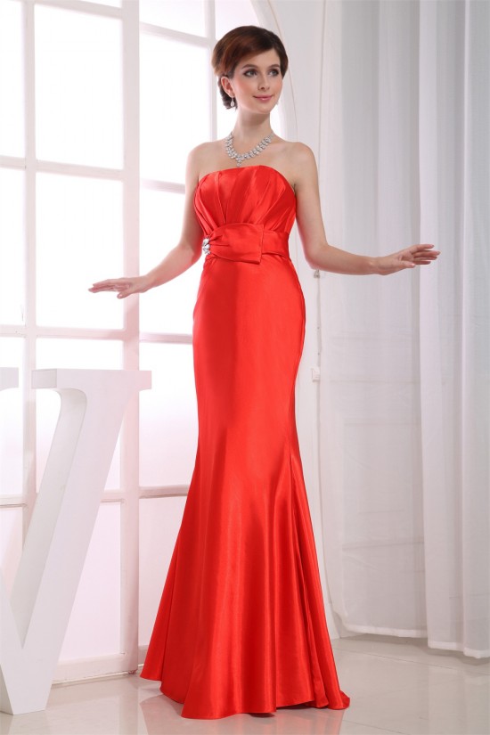 Trumpet/Mermaid Beading Strapless Prom/Formal Evening Dresses 02020100