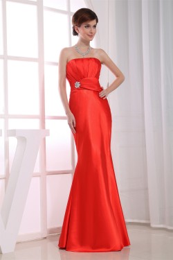 Trumpet/Mermaid Beading Strapless Prom/Formal Evening Dresses 02020100