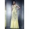 V-Neck Sequins Long Chiffon Prom Evening Party Dresses 02021003