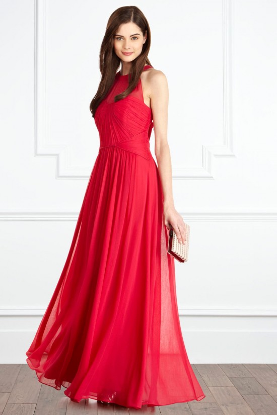 A-Line Red Long Chiffon Prom Evening Party Dresses 02021007 A-Line Red Long Chiffon Prom Evening Party Dresses 02021007