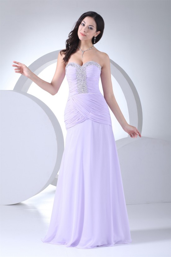 Beading Sweetheart A-Line Sleeveless Chiffon Prom/Formal Evening Dresses 02020101 Beading Sweetheart A-Line Sleeveless Chiffon Prom/Formal Evening Dresses 02020101